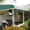 Before and After of New Aluminum Patio Awning in Fresh Meadows